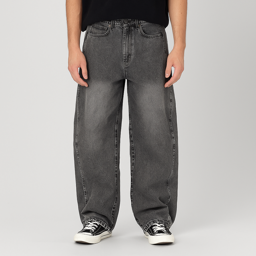 Irregular Stitching Ripped Cool Jeans