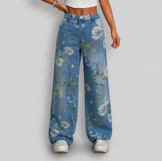 Street Trend Loose Straight Leg Wide Leg Pants
